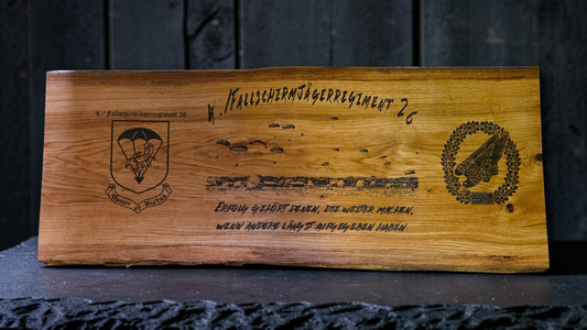 Premium Bundeswehr Kompanie-Ehrenbrett – Monumentales 1,20m Wandboard aus Massivholz